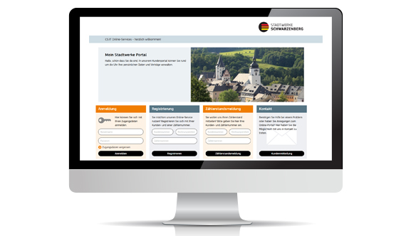 Zum Stadtwerke-Kundenportal: Ihr persönlicher Kundenbereich